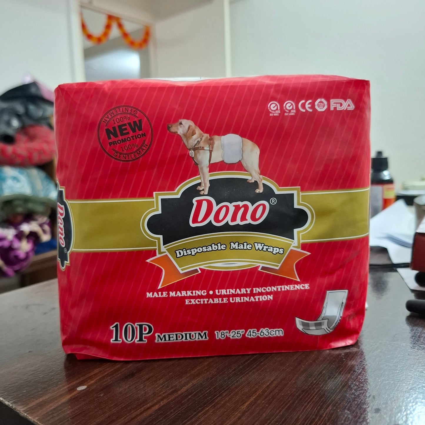 Dono Wipes Disposable Male Wraps