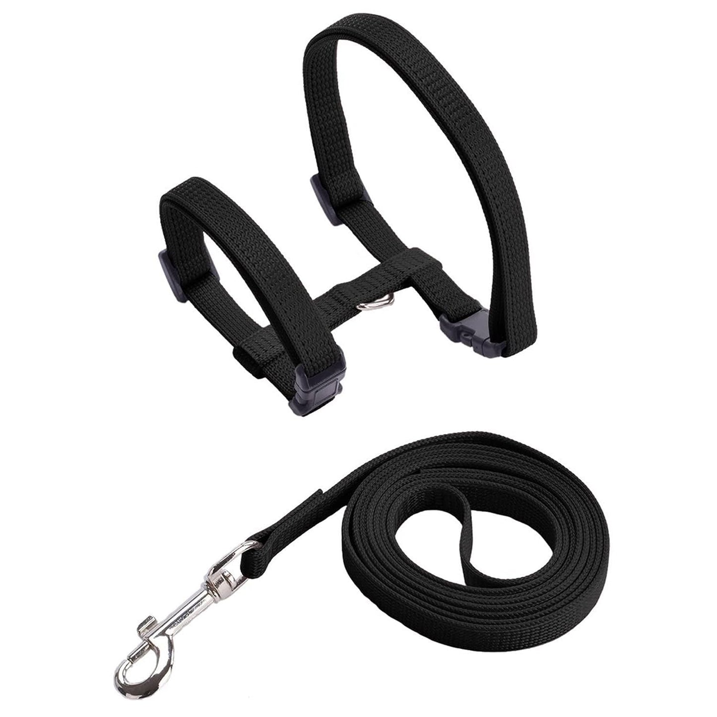 Basic Full Body Cat Harness with Leash Set for Walking | Escape Proof | Adjustable & Durable for Cats ( Colour May Vary )