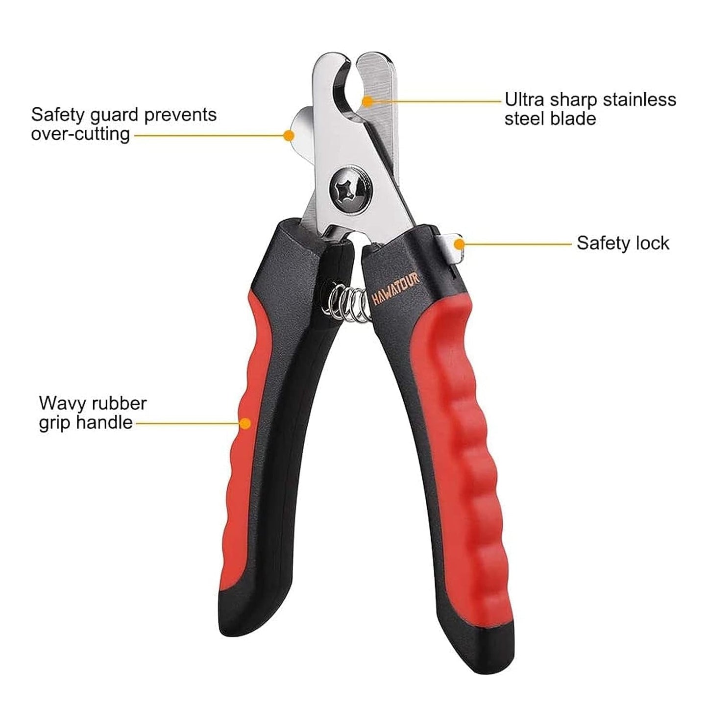 Petstrack Professional Animal Nail Cutter Clipper Trimmer Filer for Small, Medium and Large Dogs, Puppies, Cats and Kittens Claw Grooming Tool Set