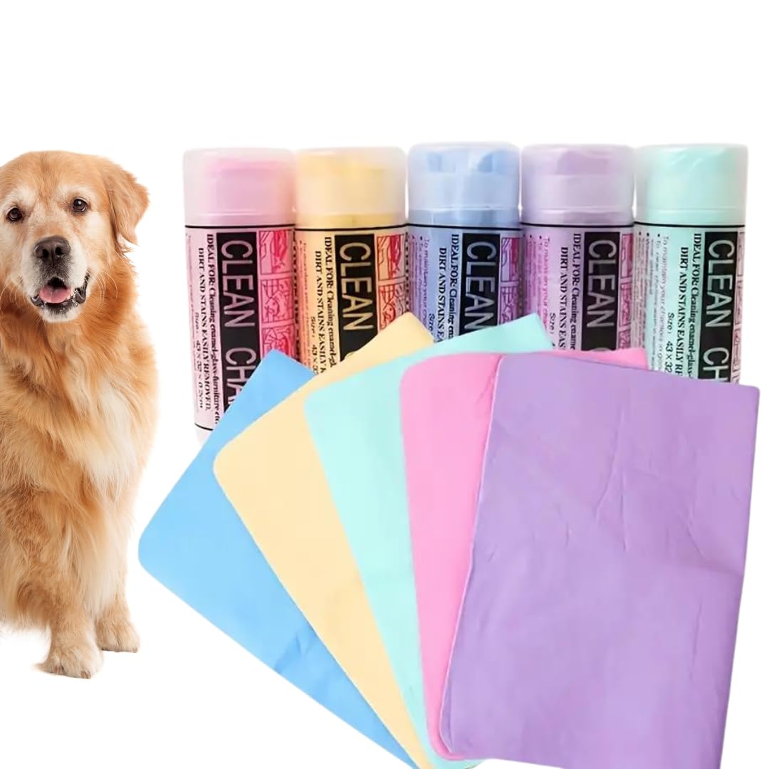 Furppies Western Era Dog & Puppy Microfiber Towel for Wet-No-More Fur | Ultra-Absorbent | Towel for Speedy Pet Drying | Quick-Dry | Say Goodbye to Drippy Dribbles