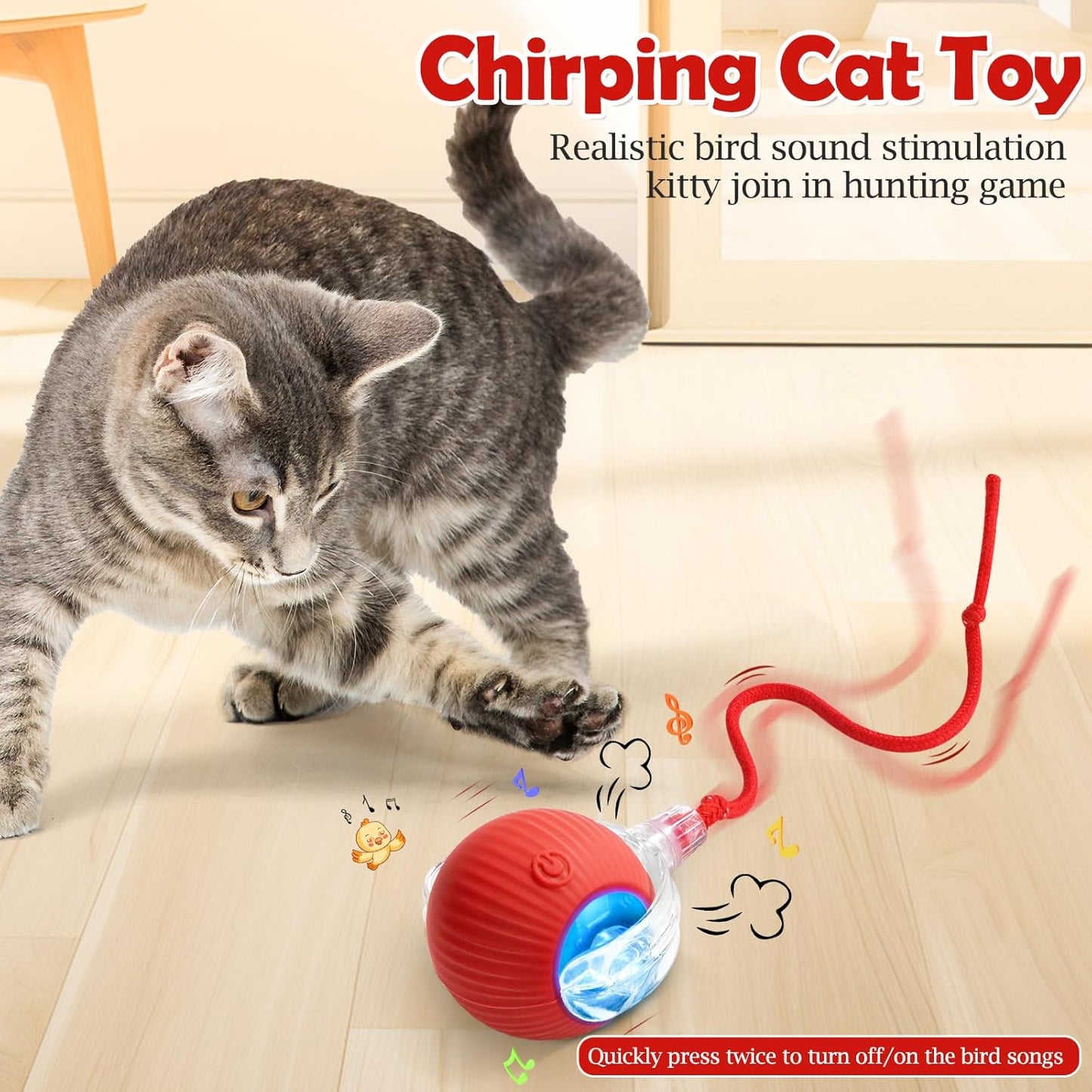 Furppies Electric Rolling Pet Toy | Rechargeable Chase Ball for Cats & Small Dogs