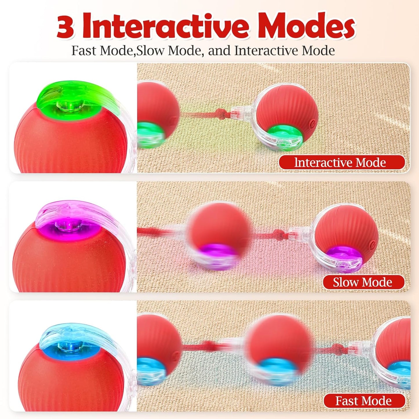 Furppies Electric Rolling Pet Toy | Rechargeable Chase Ball for Cats & Small Dogs