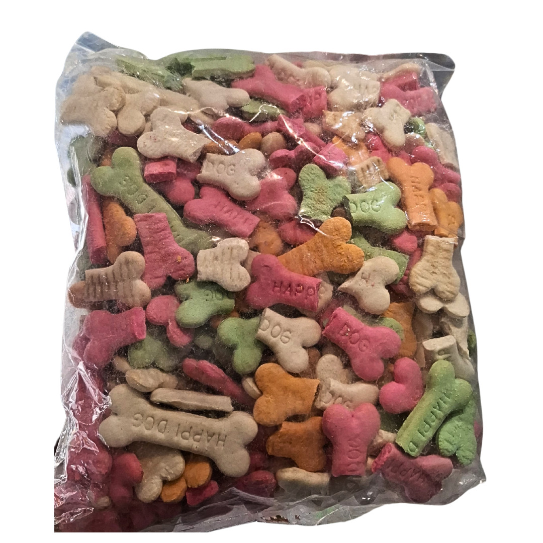 Flavoured dog biscuits 1kg+1kg pack