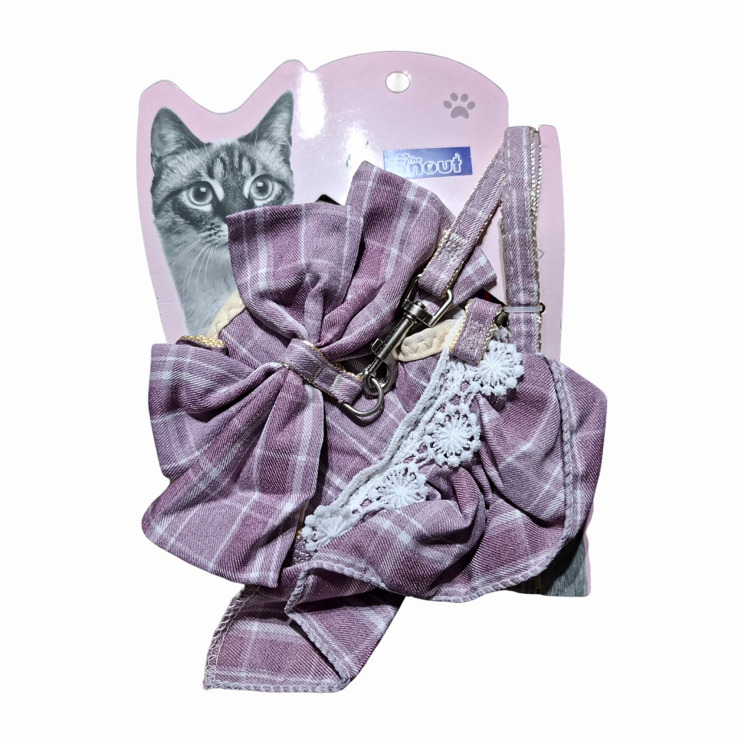 Cat harness and leash set ( Colour may vary)