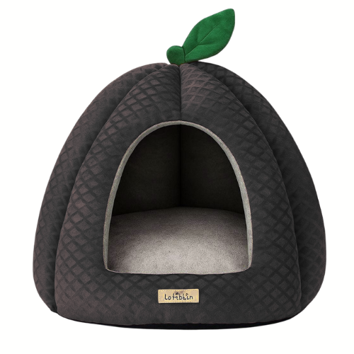 Horn Cat Hut & Pumpkin Hut Bed Combo (Set of 2) – Cozy Hideouts for Cats & Small Puppies