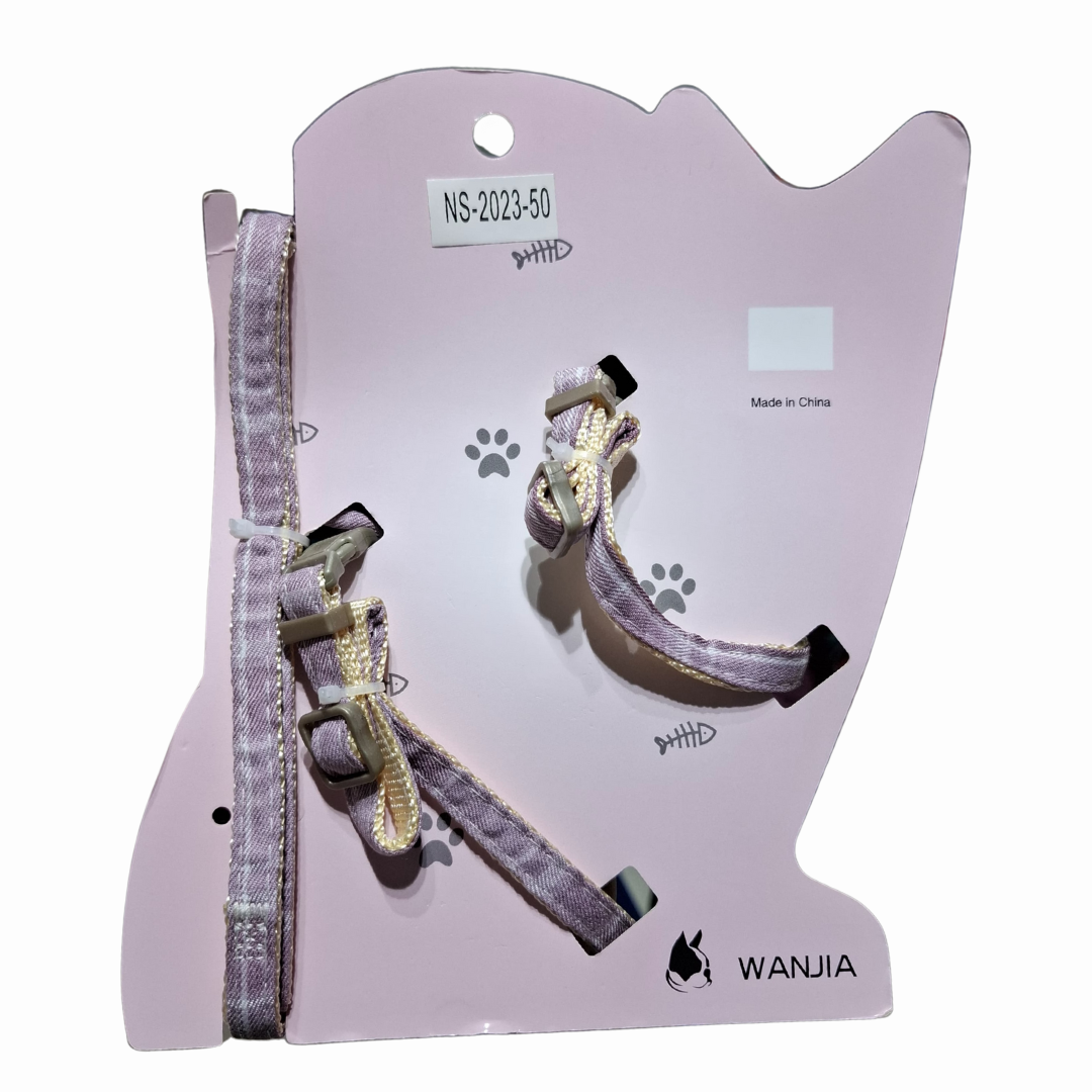 Cat harness and leash set ( Colour may vary)