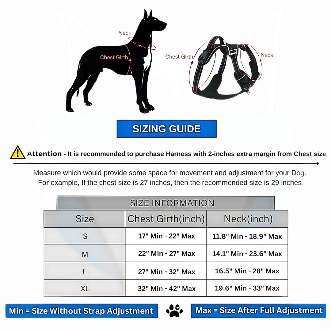"Furppies Double Strap Dog Harness – Adjustable, No-Pull, Comfortable & Secure Harness for All Dog Breeds"