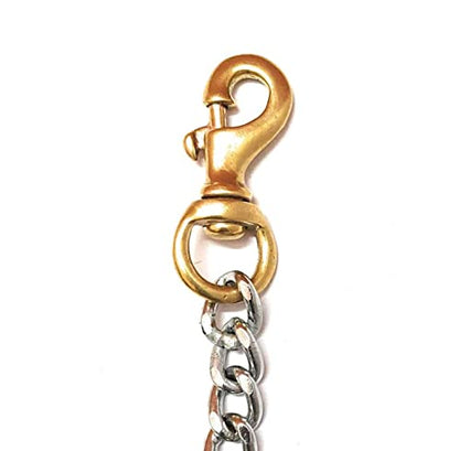 Furppies grinded dog chain with heavy duty brass hook