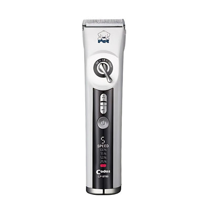 Codos CP-9700 Professional Pet Hair Trimmer with Ceramic Blade & LCD Display, 5 Speed Levels & Adjustable Lengths - Rechargeable Dog and Cats