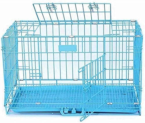 Metal Cage Iron and Plastic Cage with Removable Tray for Dogs and Rabbits