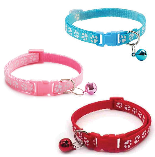 Printed Cat Collar Pack of 3 Pcs ( Prints may vary from Image)