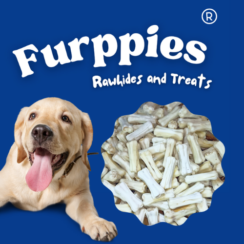 Furppies Rawhite Bones || 1kg || Furppies Pets || Chewbone for Dogs | Bones for adult dogs to chew | Rawhide Bones