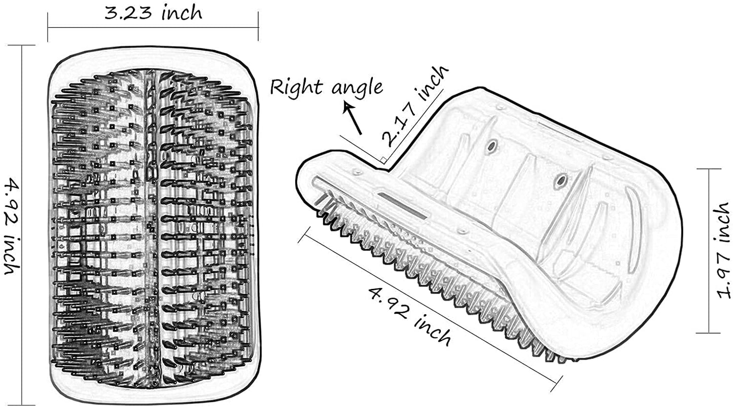 Petstrack Cat Self Groomer Wall Corner Groomers Soft Grooming Brush Massage Combs for Short Long Fur Cats, Softer Massager Toy for Kitten Puppy