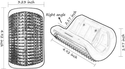 Petstrack Cat Self Groomer Wall Corner Groomers Soft Grooming Brush Massage Combs for Short Long Fur Cats, Softer Massager Toy for Kitten Puppy