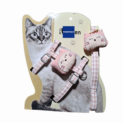 Cat harness and leash set 5 ( Colour may vary)