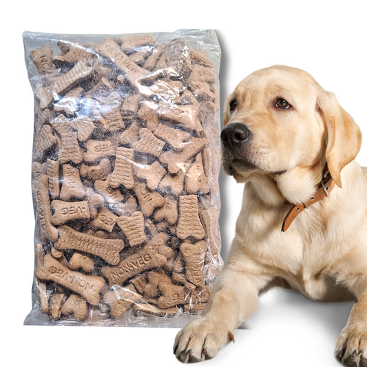 Flavoured dog biscuits 1kg+1kg pack