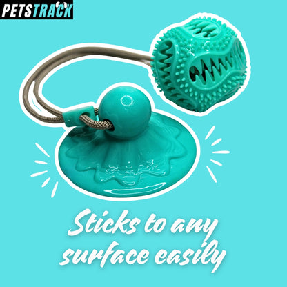 Petstrack Tug-of-War Pull Toy for Large Dogs Chew Toys for Aggressive Chewers Puppy Dog Training Treats Food Dispensing Ball Toys