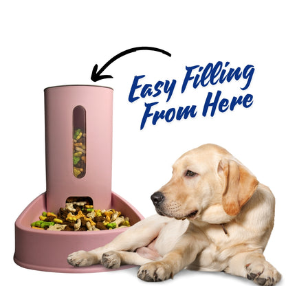 Pet Feeder Food Dispenser Station Pet Food for Dog Cat Animal Automatic Gravity Dry Food Storage Bottle Bowl Dish Stand