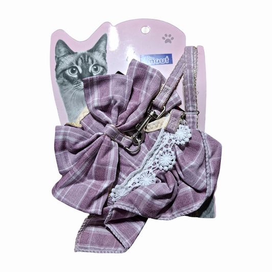 Cat harness and leash set ( Colour may vary)