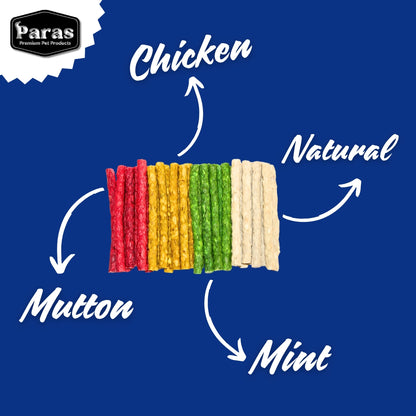 Paras natural flavour chewstick made with natural ingredients