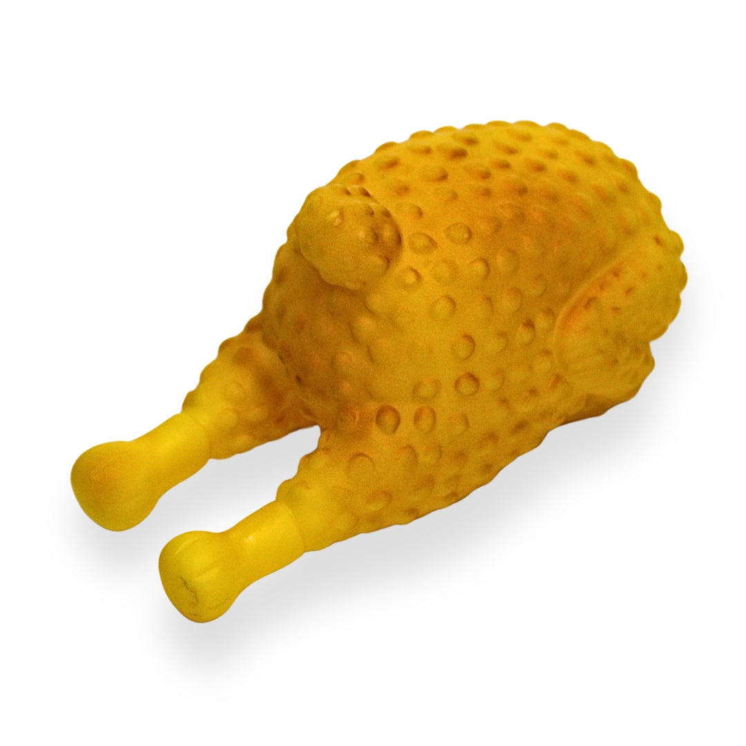 Petstrack roasted chicken squeaky dog toy