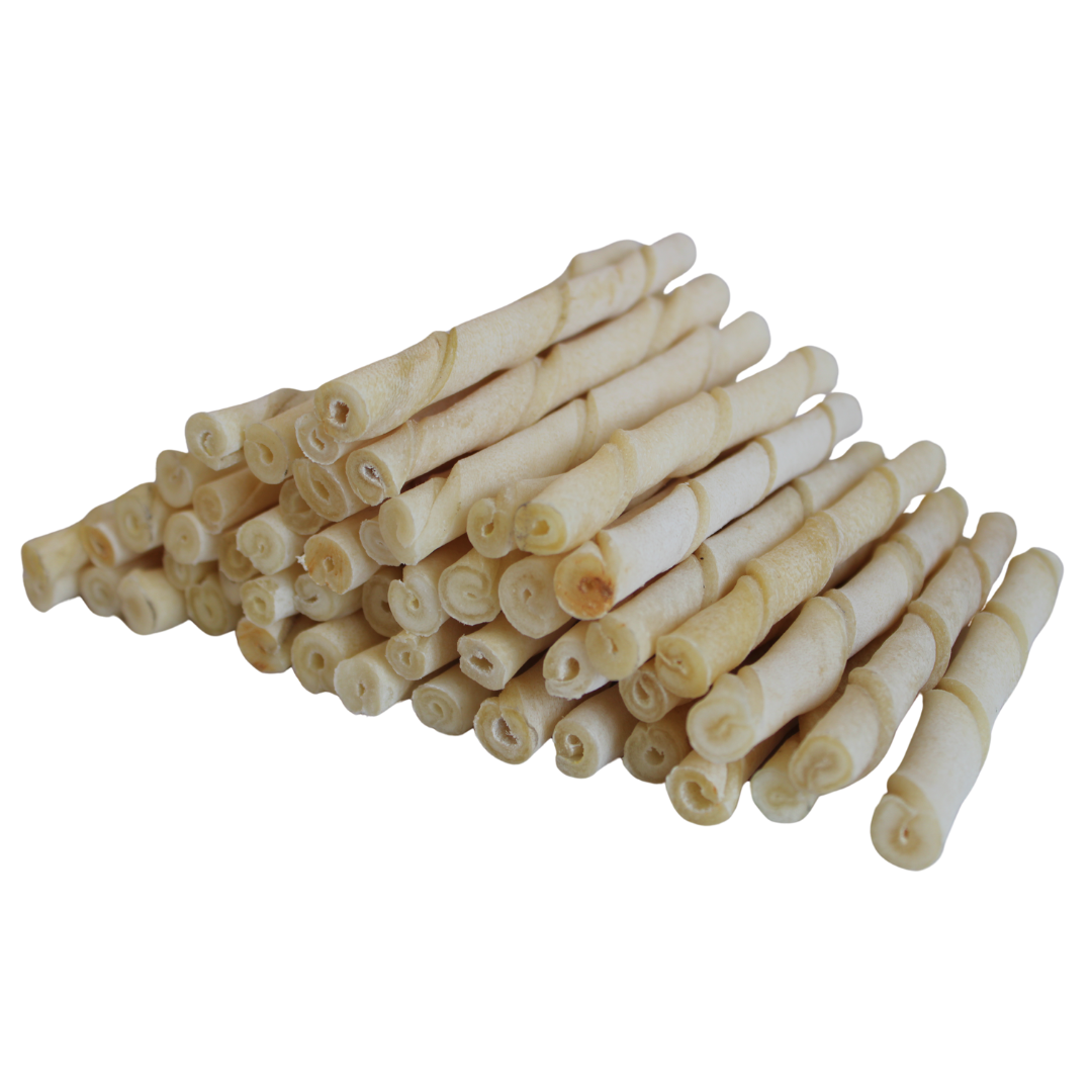 Twisted White Rawhide Stick Pack